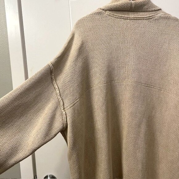 Free People Oversized Button Front Chamomile Cardigan Medium Neutral - Picture 9 of 16